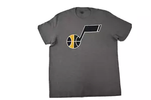 OTS Mens NBA Utah Jazz Basketball Gray Shirt New M - Picture 1 of 5