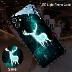 Luminous Shine Deer LED Light up Phone Case Cover for iPhone 16 13 14 15 Pro Max - Picture 1 of 5
