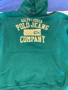 Vintage Ralph Lauren Polo Jean Green Hoodie Size Medium