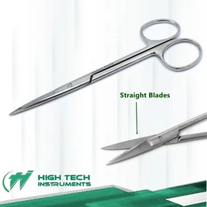3 PCS IRIS Scissors 4.5" Stainless Steel Stright Surgical Dental Veterinary Tool - Picture 1 of 3