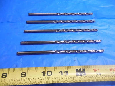 5 NEW 15/64 DIAMETER HSCO DRILL BIT EXTRA LONG 3-1/2" CUT USA AIRCRAFT EXTENSION - Image 1 of 4
