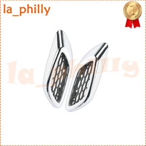 For Maserati Levante Front RH&LH Side Lateral Chrome Fender Air Vent Trim Bright - Picture 1 of 8