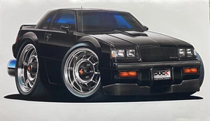 1987 GNX Black And Beautiful Street Machine 24” Wall Graphic Decal. Peel & Stick - Picture 1 of 5