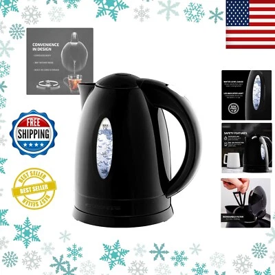 Efficient 1.7 Liter Electric Kettle with Stainless Steel Heating Element - Image 1 of 4