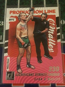 2022 Donruss UFC Production Line #8 Sean O'Malley Pink Press Proof