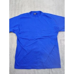 Roundtree & Yorke Shirt Mens Large Blue Short Sleeve Cotton With Pocket... - Picture 1 of 10