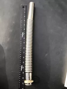 Kitchen sink 12 inch stainless steel drain pipe with 1-1/2" joint nut and washer - Picture 1 of 3