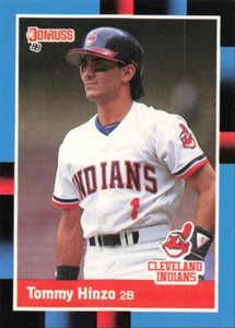 1988 Donruss Baseball Rookie Card Tommy Hinzo Cleveland Indians #526 - Picture 1 of 2