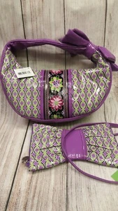 Vera Bradley AML Swak Crossbody Hobo Frill Purple Punch Retired NEW RARE SET LOT - Picture 1 of 6