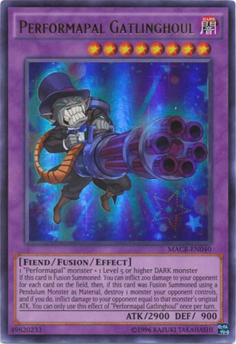 Performapal Gatlinghoul - MACR-EN040 - Ultra Rare - Unlimited Edition x1 - Light - Image 1 of 1