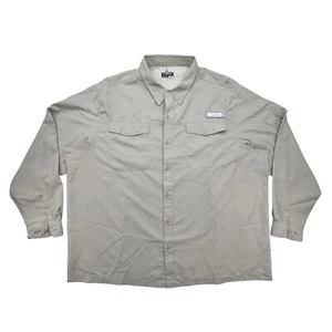 Habit Shirt Mens 3XL Oxford Tan TS1373 UPF 40+ Solar Factor Fishing Outdoor - Picture 1 of 10