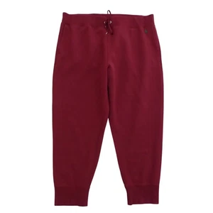 Pantalones de chándal Polo Ralph Lauren rojo borgoña polar XXL mezcla de algodón - Imagen 1 de 9