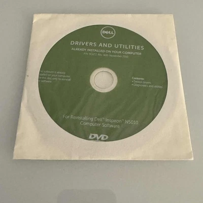 Dell Inspiron N5010 Drivers/Utilities Software CD -P/N #3GVTJ/0J0C15 -Reinstall - Image 1 of 4