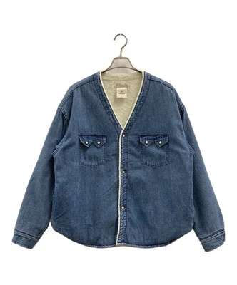 REMI RELIEF REMI RELIEF fleece-lined denim jacket Size: M Blue Men 128390 - Image 1 of 4