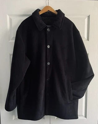 Perry Ellis Portfolio Men’s Black Jacket/coat In A Size L. Soft Suede Look. - Image 1 of 4