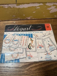 Fundas de almohada de hierro Vogart 119 con patrón de transferencia vintage nuevo de colección para toallas - Imagen 1 de 5