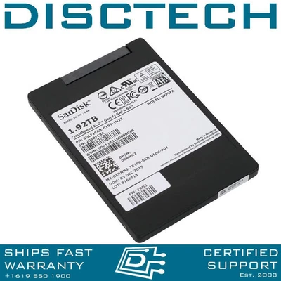 Dell XRNN2 / SanDisk SDLF1CRR-019T-1H23 1.92TB MLC Read Intensive SATA SSD - Image 1 of 4
