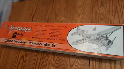 Vintage Sterling  Monocoupe  U/C Airplane Model Kit   METAL  COWL - Image 1 of 2