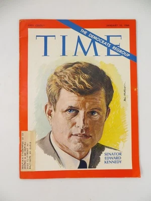 Vintage 1969 Time Magazine Edward Kennedy Democrats Political History US Senate - Image 1 of 4