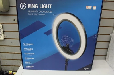 Elgato Ring Light - Premium 2500 lumens Light with desk clamp and ball mount NEW - Image 1 of 4