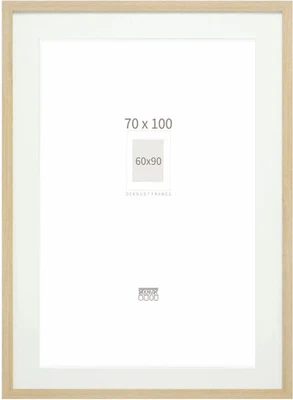 Deknudt S66KH1 Bilderrahmen Eichenfarbe mit Passepartout 70x100 cm - Bild 1 von 4