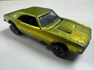Vintage 1968 Hot Wheels Redlines Antifreeze Custom Camaro Dark Interior - Picture 1 of 7
