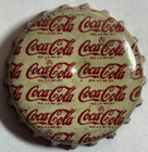 COCA-COLA  COKE WAR-TIME WALLPAPER SODA BOTTLE CAP w/ 7 FACTORY MARKS; USED CORK