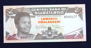 Catalogo banconote Swaziland 2 Emalangeni senza data 1992 # P18a UNC non circolate - Foto 1 di 4