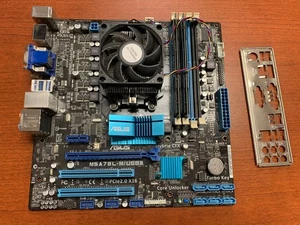ASUS M5A78L-M/USB3 Combo with CPU FX 6300 3.8Ghz 8GB RAM I/O Shield - Picture 1 of 7