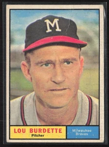 1961 Topps #320 Lou Burdette - VG Set Break! - Picture 1 of 2