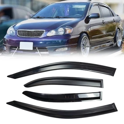 Para Toyota Corolla 2003-2008 sedán estilo JDM M viseras de ventana protectores de lluvia Foto 1 de 4
