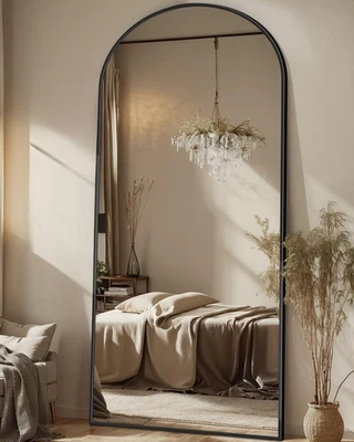 Full Length Mirror, 71"x28" Floor Mirror, Arched Floor Standing Freestanding ... - Image 1 of 4