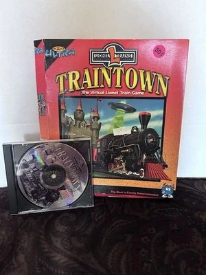 3-D Ultra TrainTown by Sierra – Lionel Train Simulation PC BIG BOX (1999) - Image 1 of 4