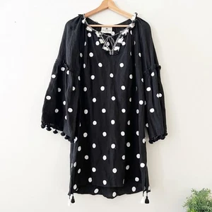 Benaras by Citrus Kleid Größe S gepunktet bestickt Quaste - Bild 1 von 7