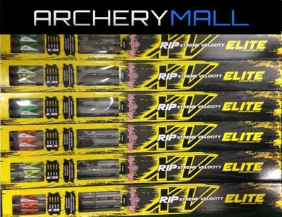 VICTORY ARCHERY 1/2 DZ. VICTORY RIP XV ELITE ARROWS 300,350,400,500 / FREE CUT & GLUE INSERTS
