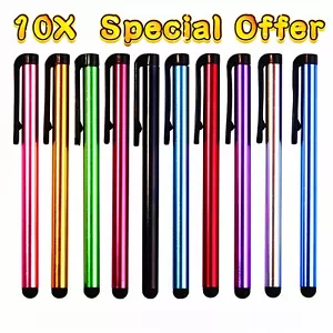 10x Universal Compactive Touch Screen Pen Stylus for Apple iPhone iPad Samsung - Picture 1 of 7