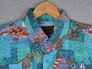 Vintage Panhandle Slim Western Navajo Tipi AOP Hemd Herren 17,5/35 Rodeo - Bild 1 von 22