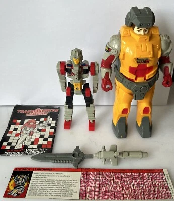 Transformers G1 Pretender Autobot Landmine complete w instructions Hasbro Takara - Image 1 of 4