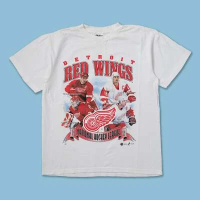 Vintage 1998 Detroit Red Wings T-Shirt classic style unisex white tee QT2187 - Image 1 of 2