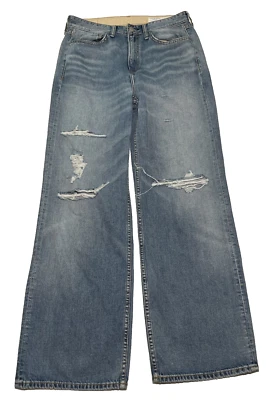 Rag & Bone Logan Mid-Rise Wide Leg Distressed Jeans Blue Wash Women’s Size 29 - Image 1 of 4