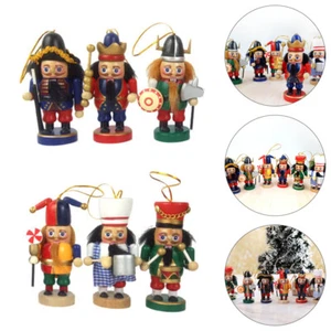 6 Pcs Nutcracker Ornament Nutcrackers Figures Desktop Decoration - Picture 1 of 12