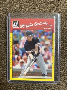 2023 Panini Donruss Baseball Magglio Ordonez No.263 1990 Retro Yellow Parallel 