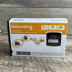 Networking USB 2.0 LPR Print Server Ethernet Port for Windows 7/Vista & Mac os X - Picture 1 of 4