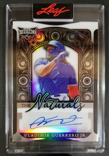 VLADIMIR GUERRERO JR 2023 Leaf Vibrance AUTO ON CARD SP 3/20 SEALED Blue Jays