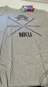 NWT ALMA MATER NORTHERN KENTUCKY UNIVERSITY NORSE S/S T SHIRT - GRAY - MENS MED - Picture 1 of 2
