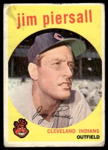1959 Topps #355 Jim Piersall Gray/darker back VG - Picture 1 of 2