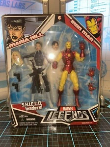 Marvel Legends Maria Hill Iron Man SHIELD Leaders 2 Pack Tony Stark Avengers - Picture 1 of 12