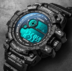 COOBOS New Men LED Digital Watches Luminous Fashion Sport Waterproof Watches - Imagen 1 de 3