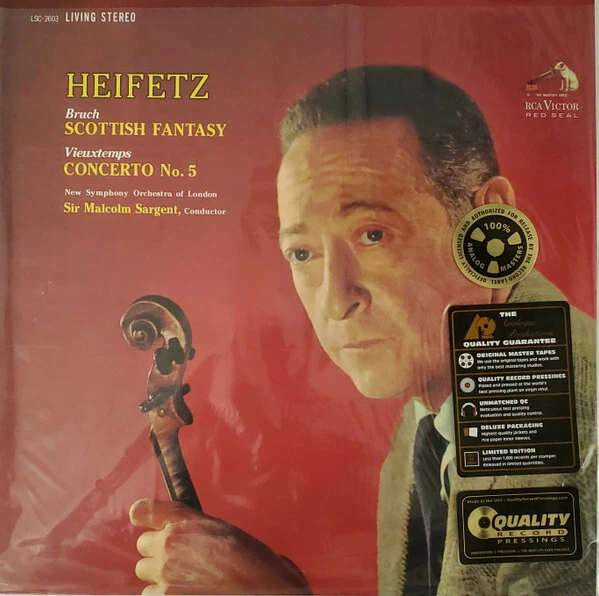 Analogue Productions Ap2603 Bruch Vieuxtemps Heifetz 200g