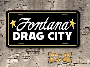 Inserto de matrícula Fontana Drag City novedad negro - Imagen 1 de 1
